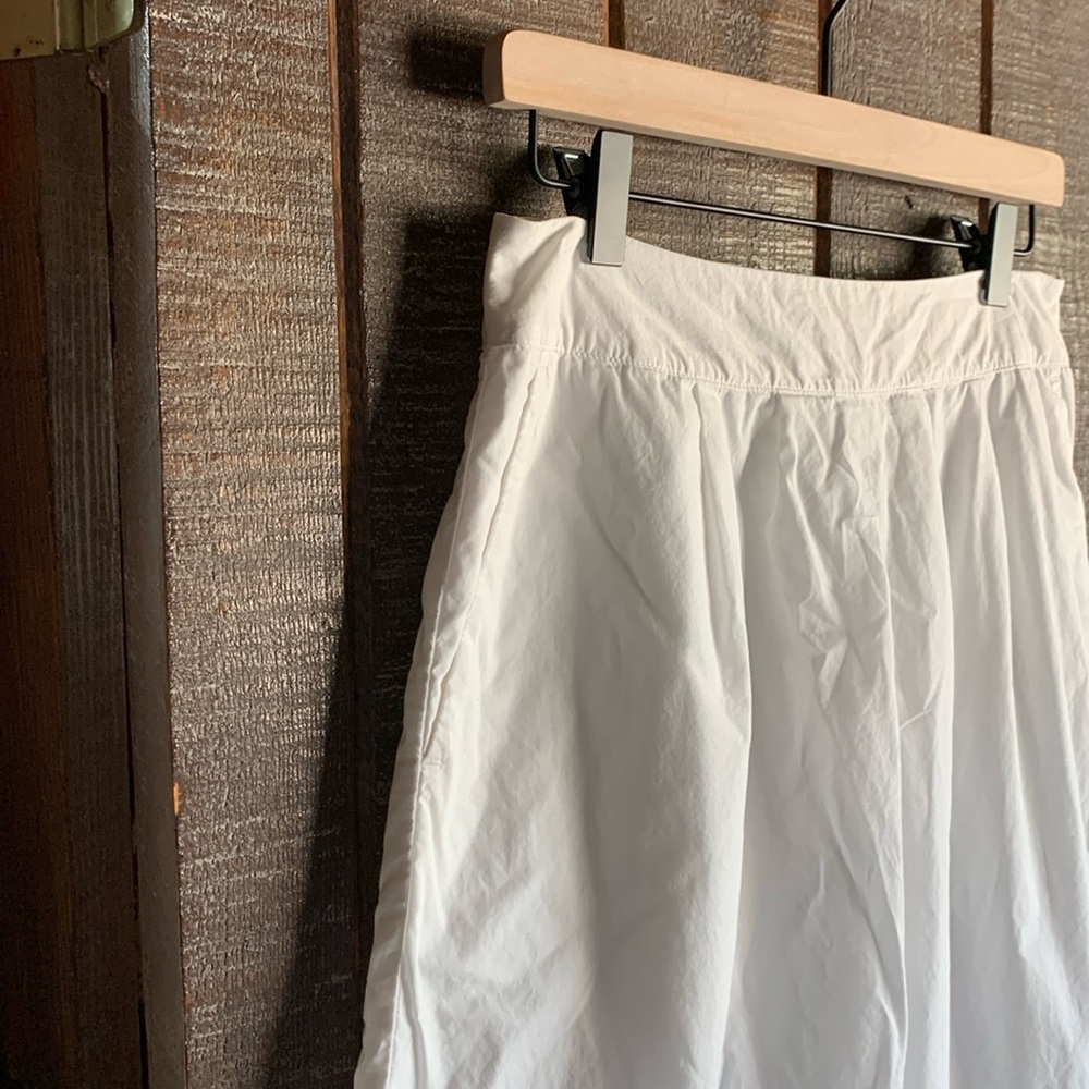 Talbots women’s size 6 white embroidered lined midi skirt coastal Euro summer - Picture 8 of 16